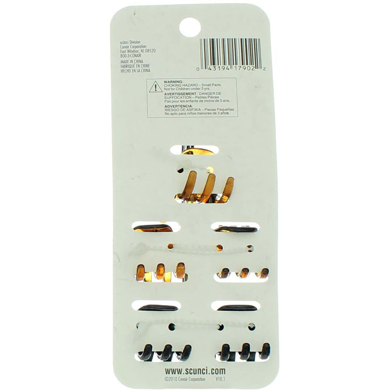 Scunci No-Slip Grip Mini Jaw Clips 5 Ea