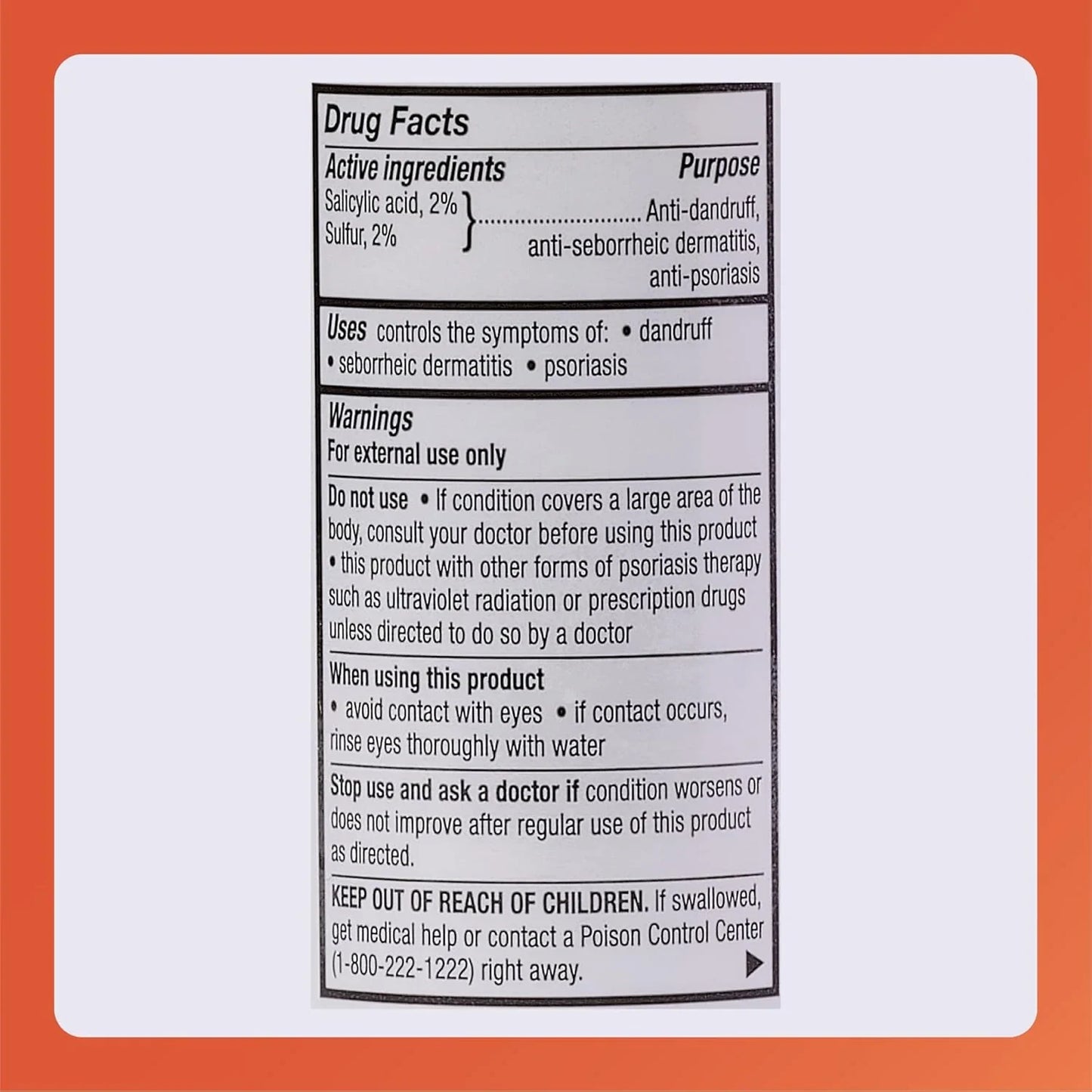 Rugby Sebex Medicated Dandruff Shampoo for Women and Men - 2% Sulfur and 2% Salicylic Acid Anti-Dandruff Shampoo - Helps with Symptoms of Seborrheic Dermatitis and Psoriasis - 4 Oz. (1 Pack) - USA in UK