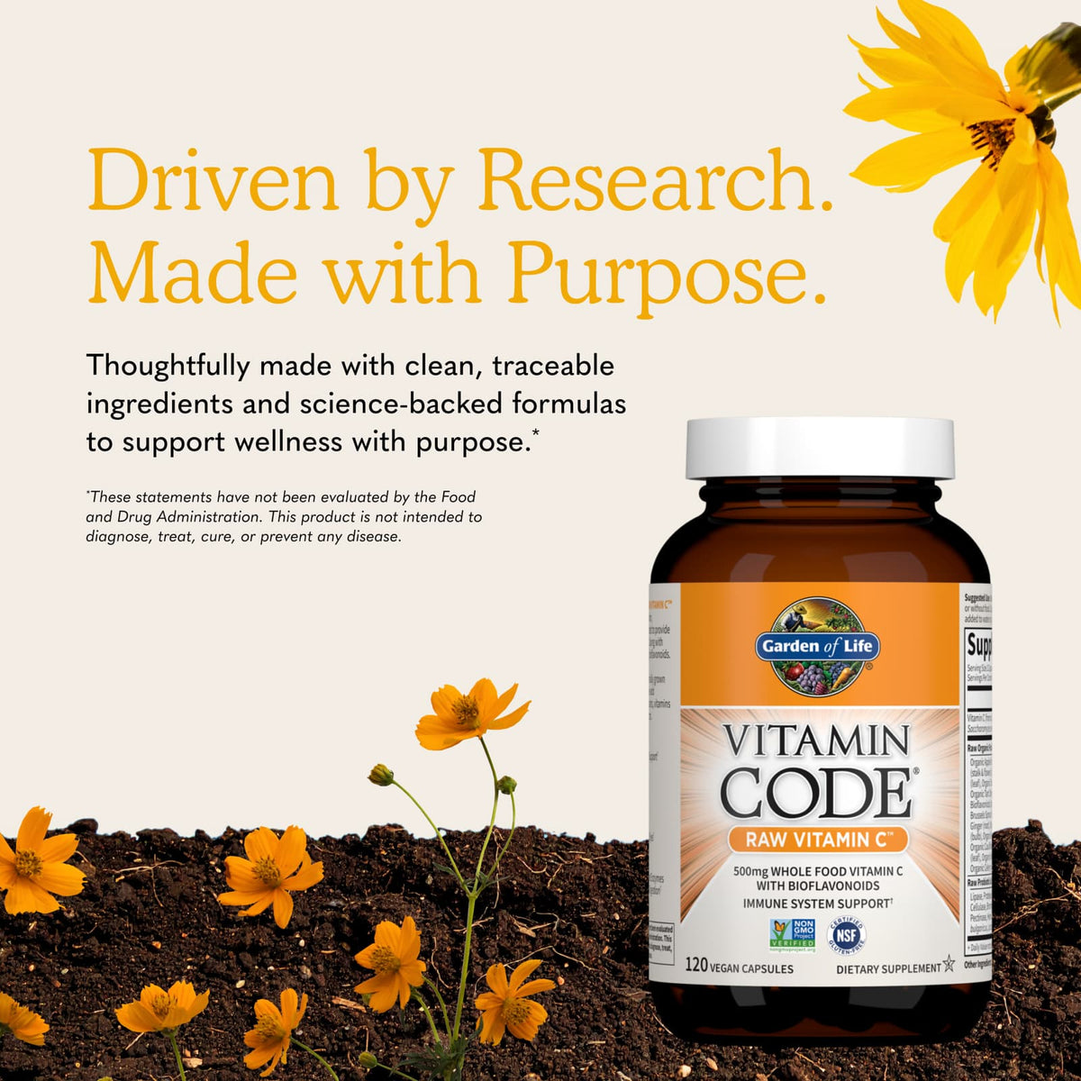 Garden of Life Vitamin Code RAW Vitamin C, 120 Vegan Capsules - view 6