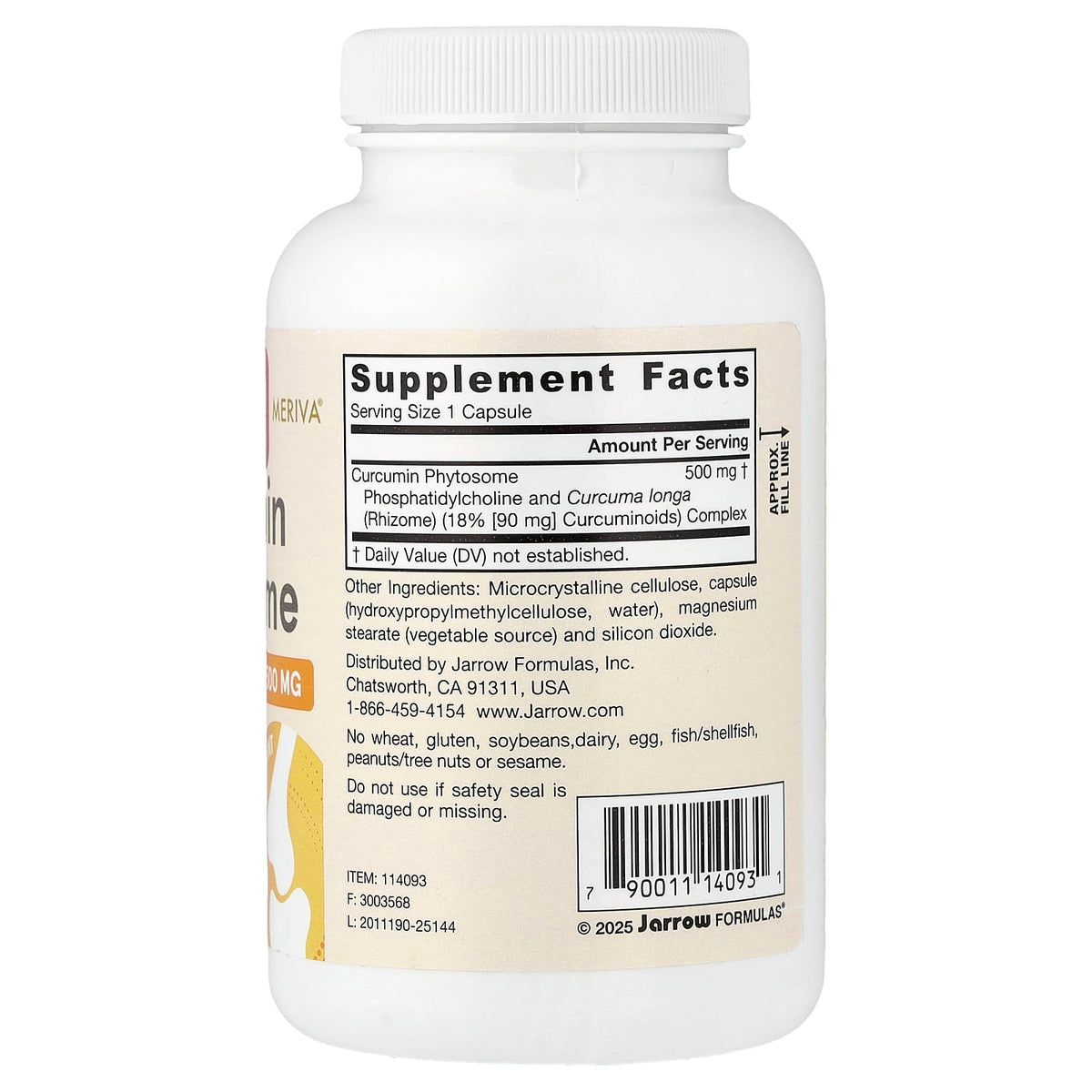 Jarrow Formulas Curcumin Phytosome 500 mg, 120 Veggie Capsules - view 2