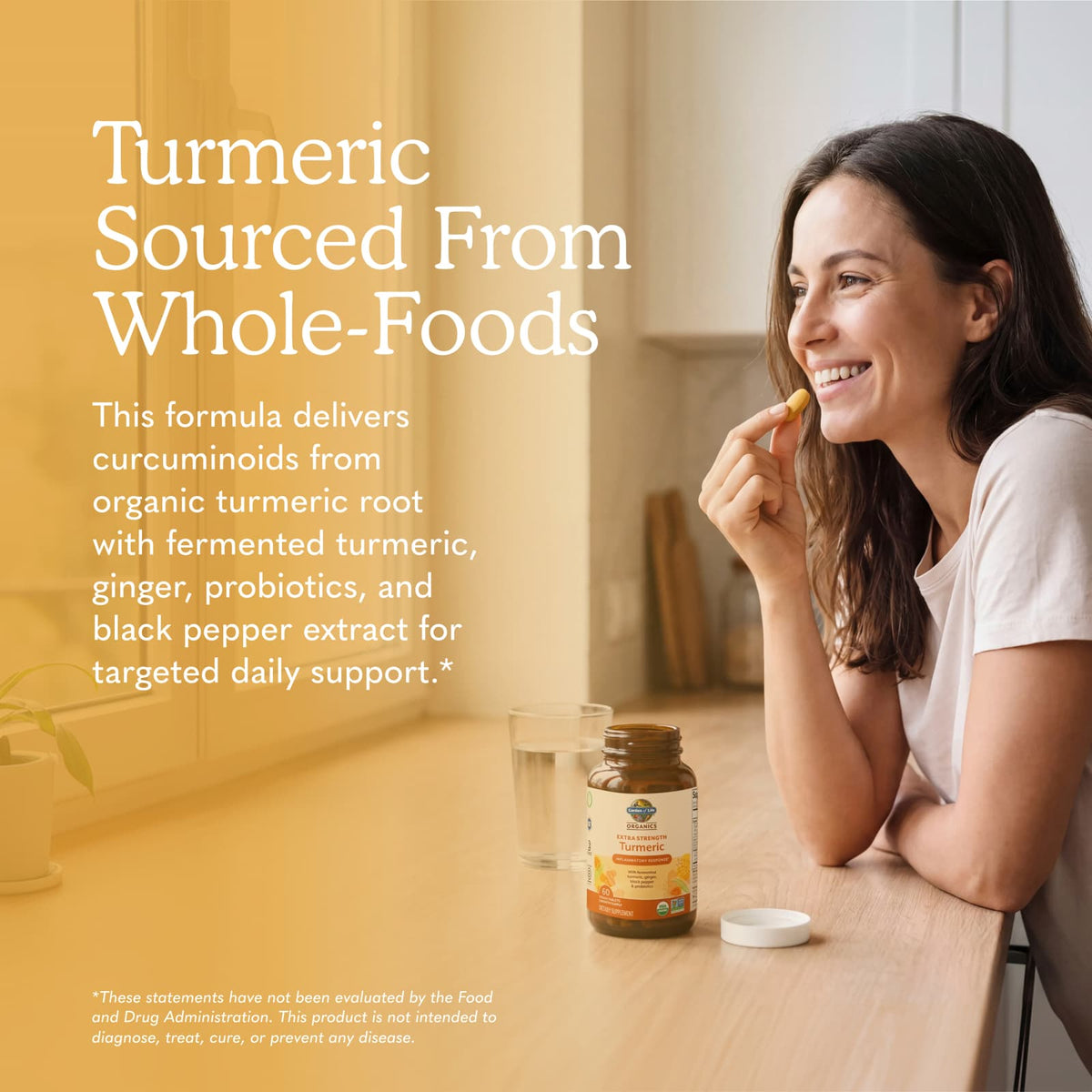 Garden of Life Organics Turmeric, 60 Vegan Tablets - view 6