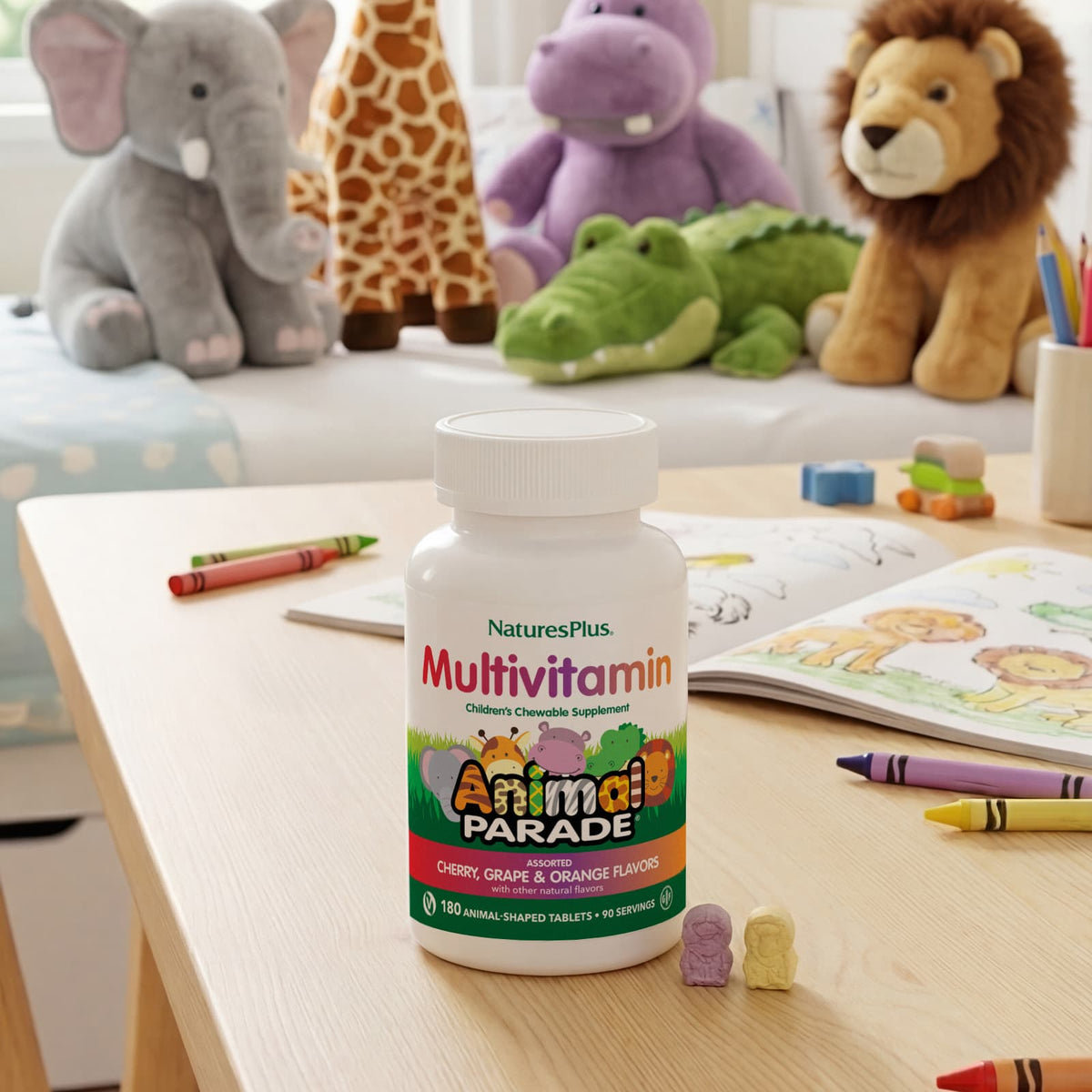 NaturesPlus Animal Parade Children's Chewable Multivitamin, 180 Tablets - view 6