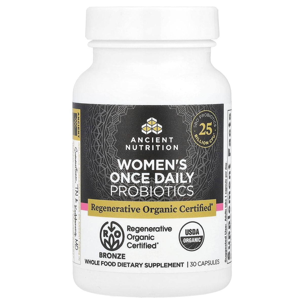 Ancient Nutrition Women's Once Daily Probiotics 30 Capsules - view 3