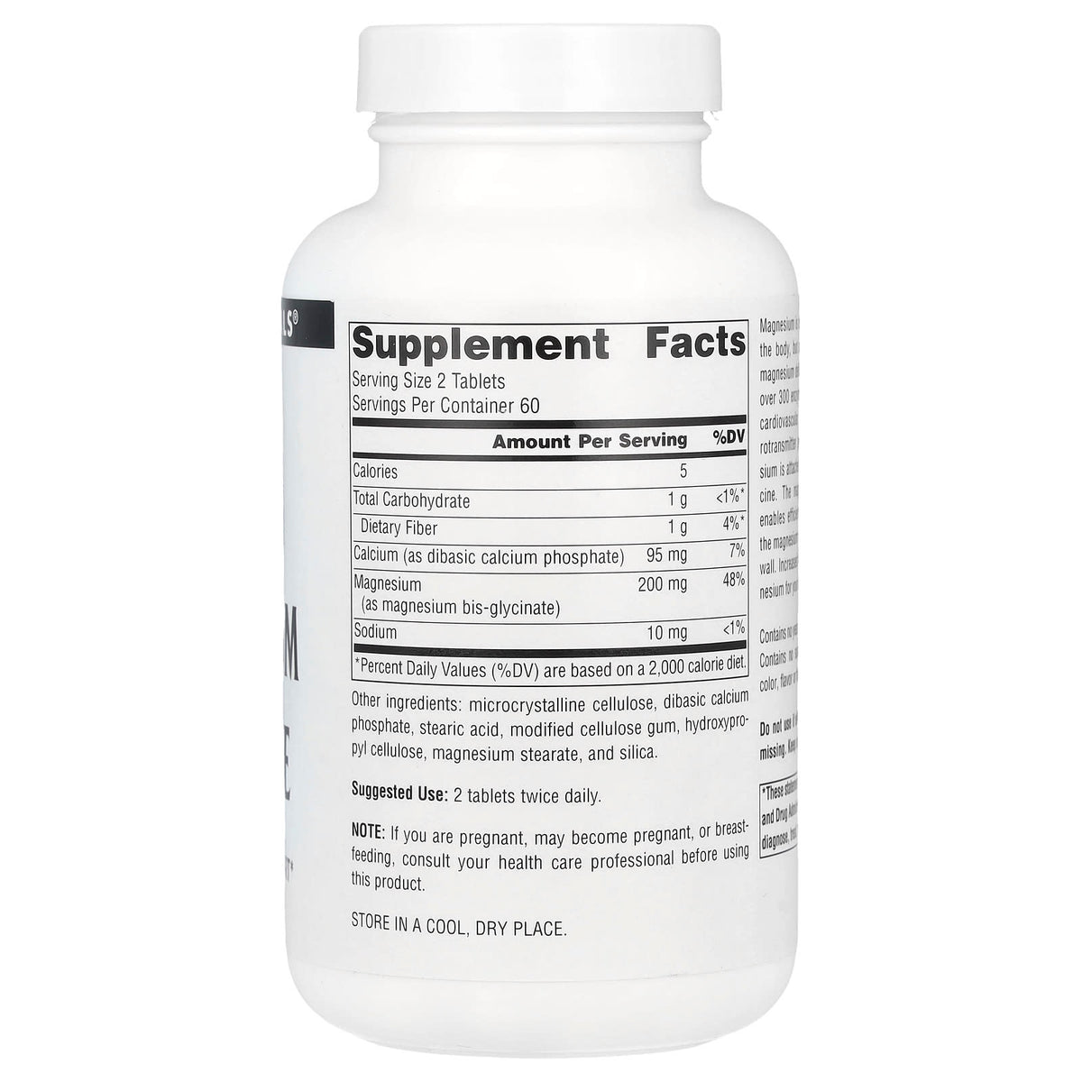 Source Naturals Magnesium Glycinate, 120 Tablets - view 2