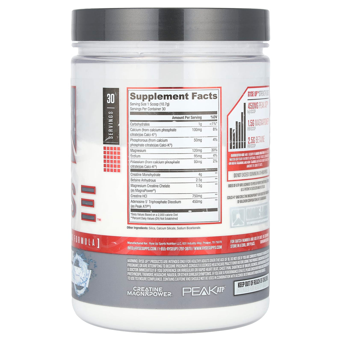 RYSE Loaded Creatine Powder, Unflavoured, 321 g - view 2