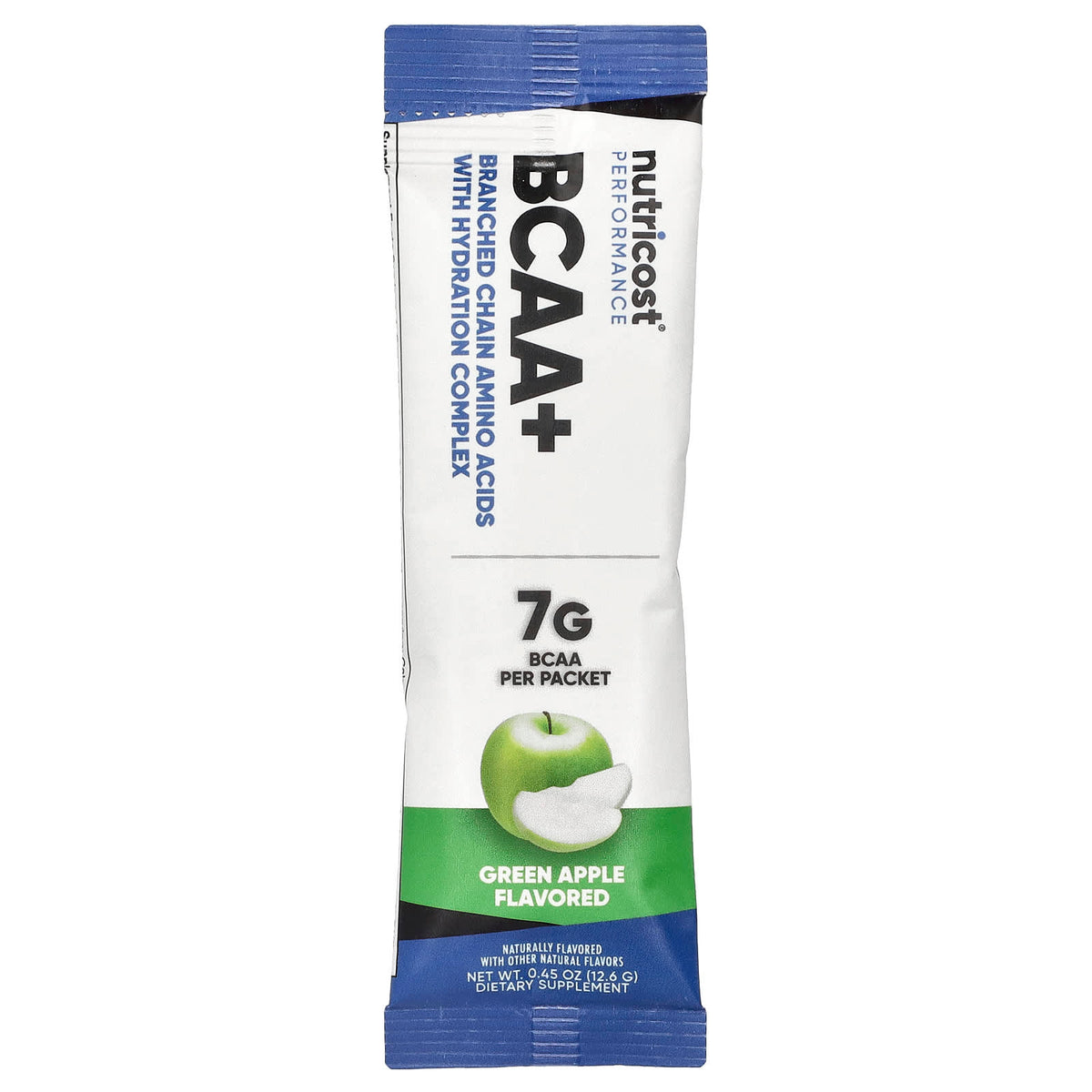 Nutricost Performance BCAA+ Green Apple, 20 Packets - view 3