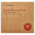 KeaBabies Comfy Nursing Pads, Large, Neutrals, Pack of 14