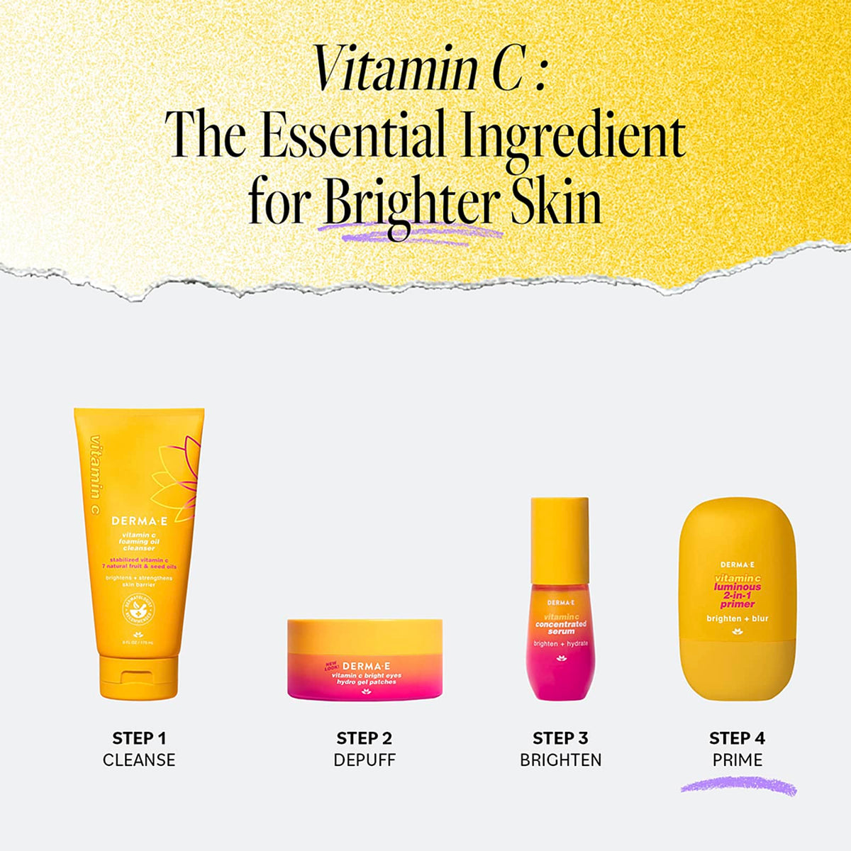Derma E Vitamin C Luminous 2-in-1 Primer for All Skin Types, 30 ml - view 6