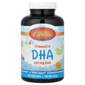 Carlson Kid's Chewable DHA, Bursting Orange, 180 Soft Gels