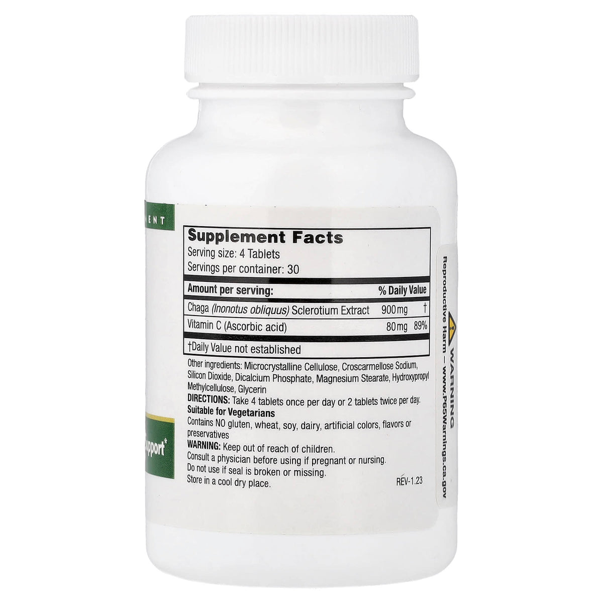 Mushroom Wisdom Super Chaga 120 Vegetarian Tablets - view 2