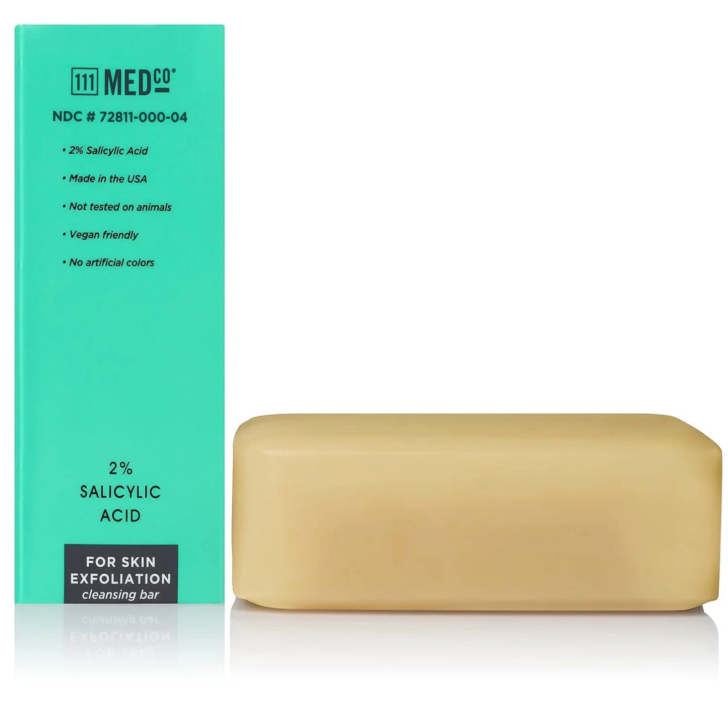 111MedCo 2% Salicylic Acid Cleansing 4Oz. Medicated Soap Bar - USA in UK