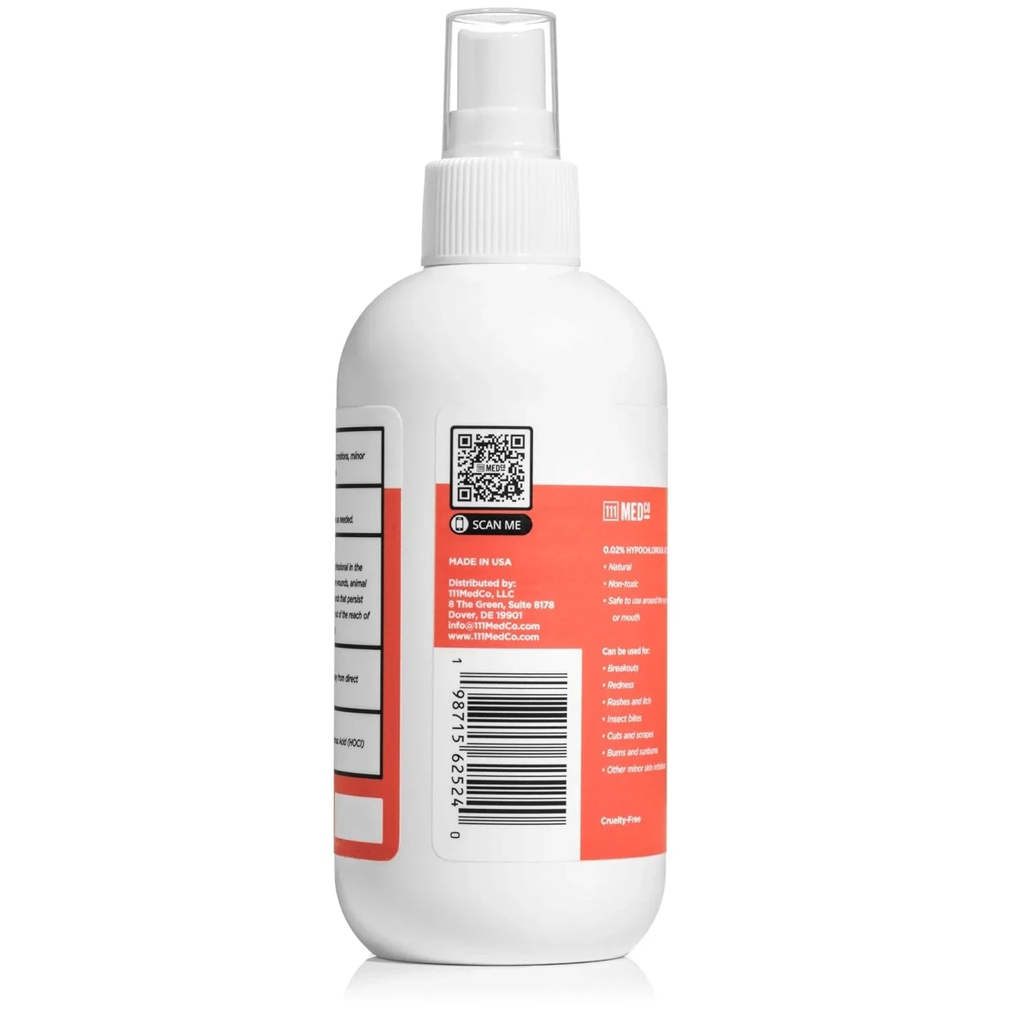 111MedCo 0.02% Hypochlorous Acid 8Oz. Spray - USA in UK