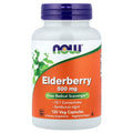 NOW Foods Elderberry 500 mg, 120 Veg Capsules