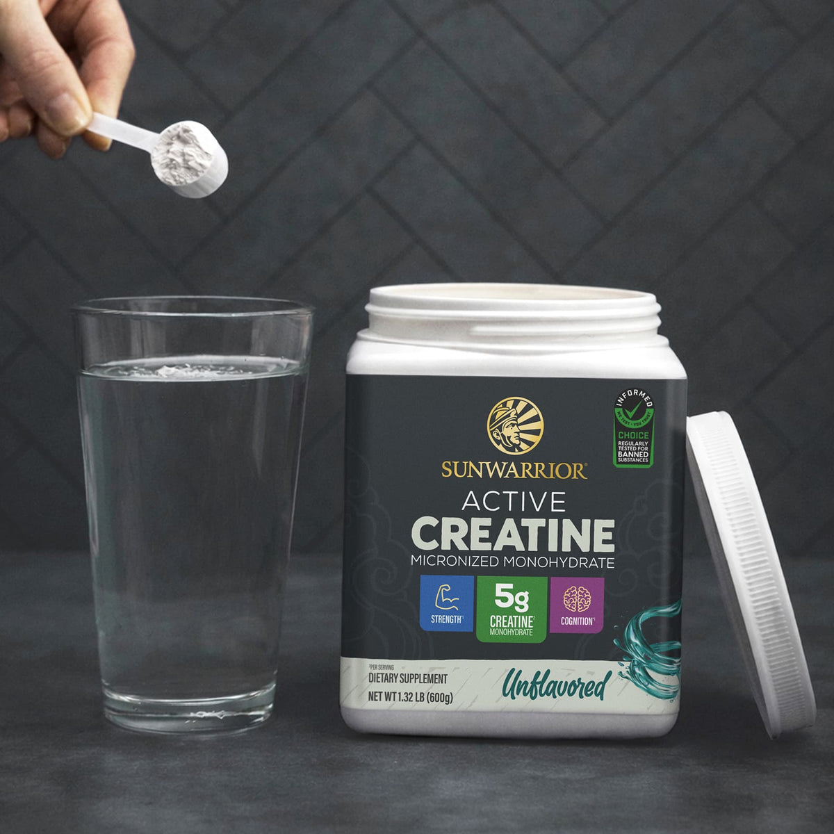 Sunwarrior Active Creatine Unflavoured, 600 g (1.32 lb) - view 6