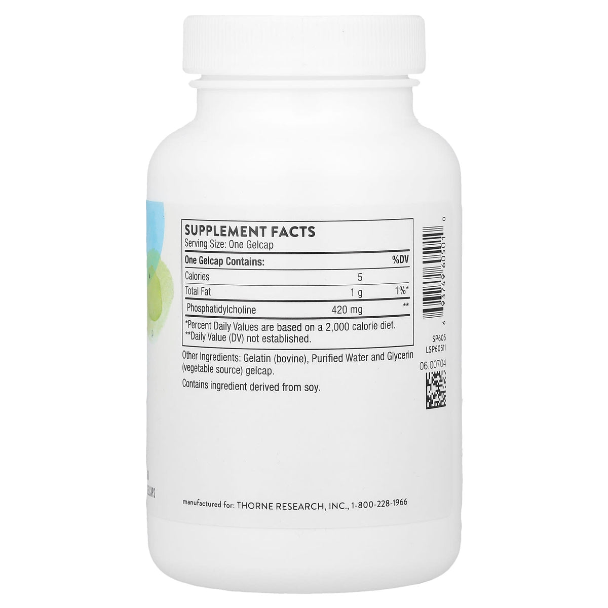 Thorne Phosphatidyl Choline, 60 Gelcaps - view 2