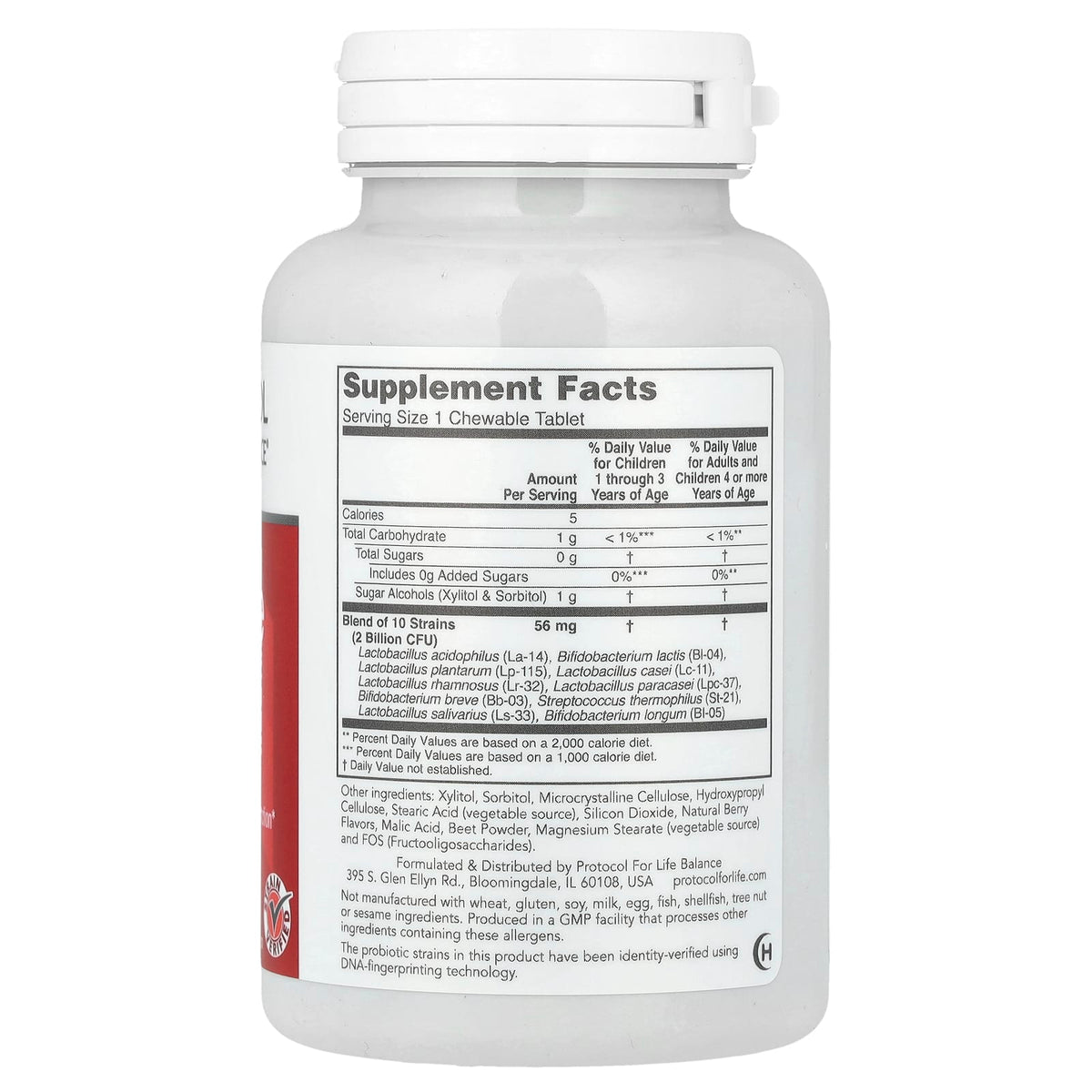 Protocol for Life Balance Chewable Probiotic, 2 Billion, 90 Chewables - view 2