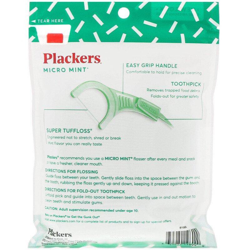 Plackers Micro Mint Dental Flossers 90