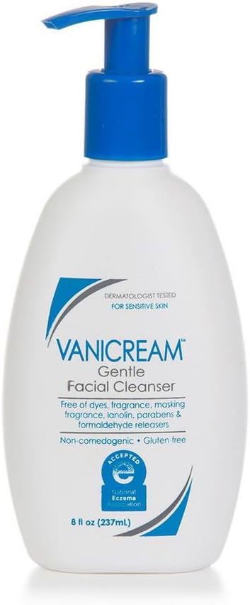 Vanicream Gentle Facial Cleanser, 8 oz Pump