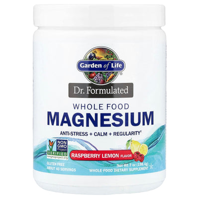Garden of Life Whole Food Magnesium, Raspberry Lemon, 198.4 g (7 oz)