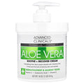 Advanced Clinicals Aloe Vera Soothe + Recover Cream 454 g (16 oz)