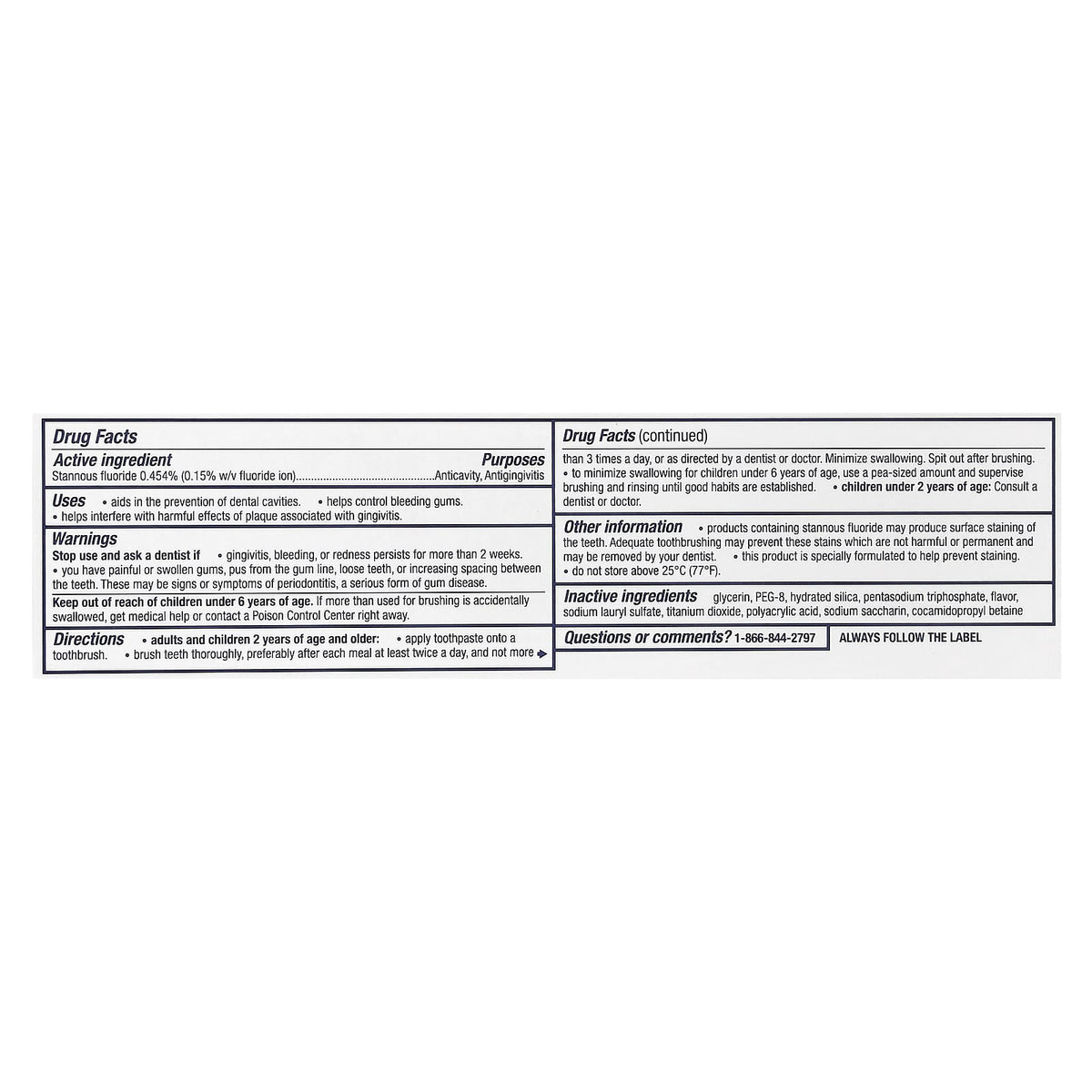 Parodontax Complete Protection Fluoride Toothpaste, Pure Fresh Mint, 96.4 g - view 3