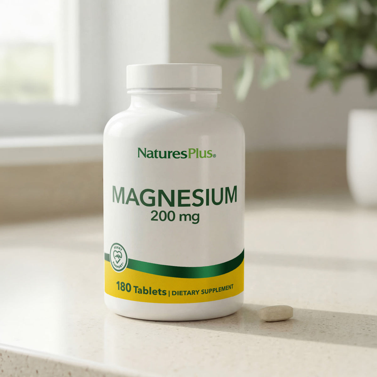 NaturesPlus Magnesium, 200 mg, 180 Tablets - view 5