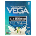 Vega Organic Plant-Based All-In-One Shake French Vanilla 10 Packs