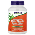 NOW Foods Milk Thistle Extract, 750 mg, 90 Veg Capsules