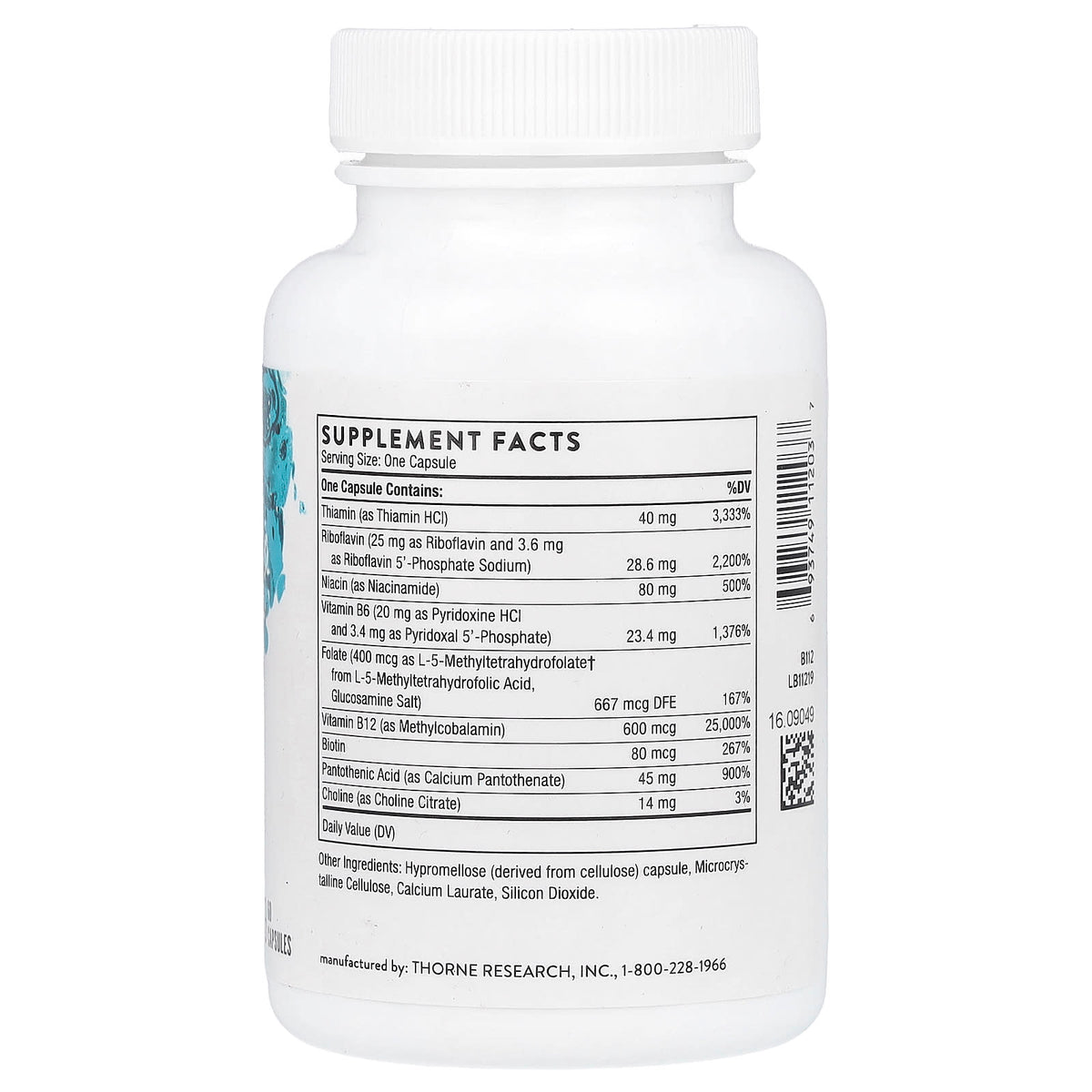Thorne B-Complex #12, 60 Capsules - view 2