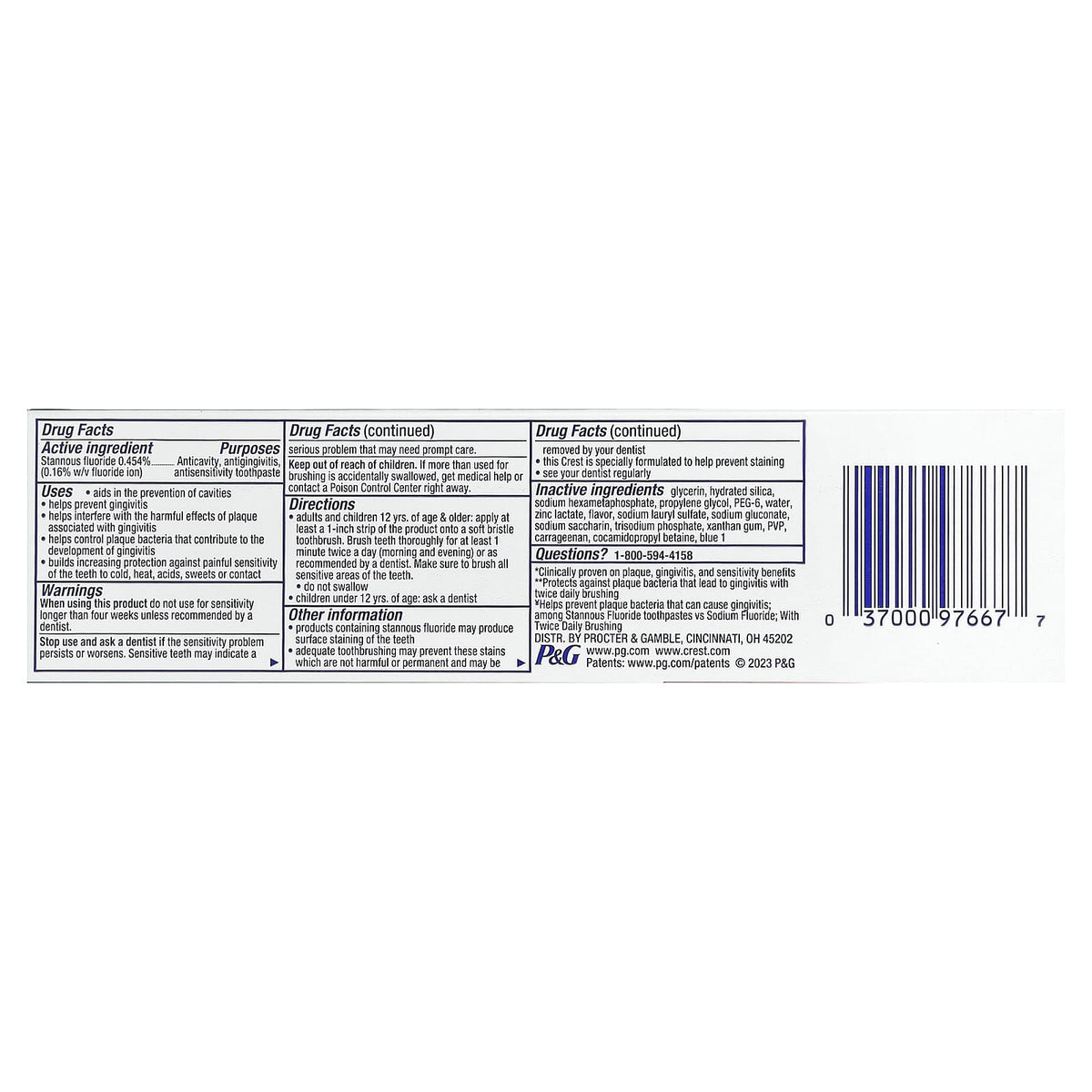 Crest Pro-Health Advanced Fluoride Toothpaste, Deep Clean Mint, 144 g - view 3
