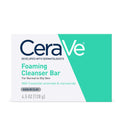 CeraVe Foaming Cleanser Bar for Normal to Oily Skin, Face & Body, 128 g (4.5 oz)