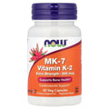 NOW Foods MK-7 Vitamin K-2, 300 mcg, 60 Veg Capsules