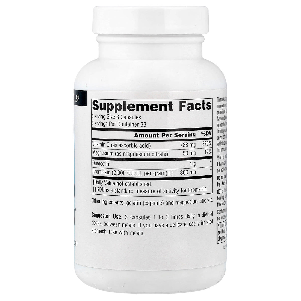 Source Naturals Activated Quercetin, 100 Capsules - view 2