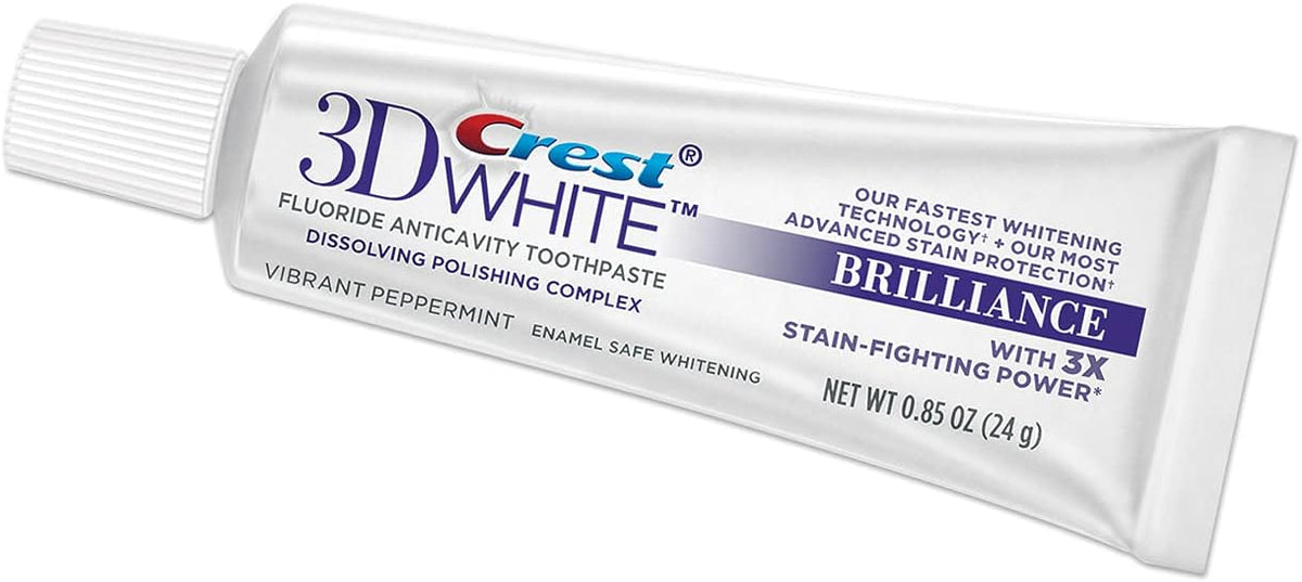 Crest 3D White Fluoride Anticavity Toothpaste, Mesmerizing Mint, 0.85 oz
