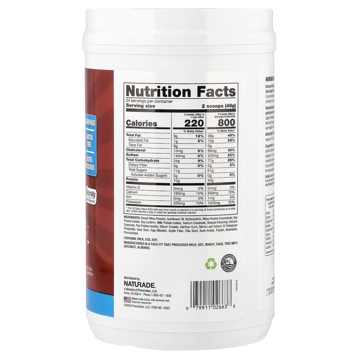 Naturade Weight Gain Vanilla 1.2 kg (2.5 lb) - view 2
