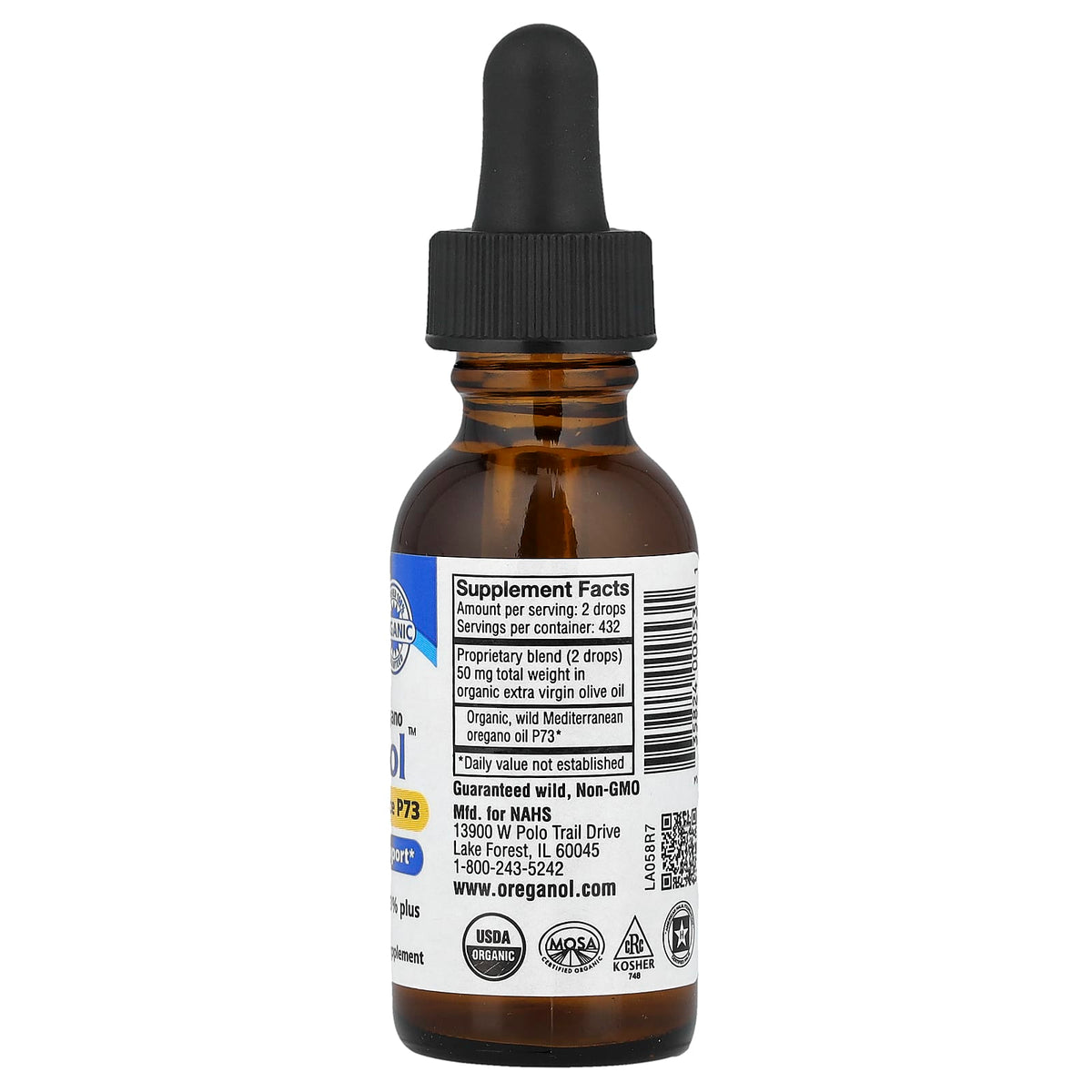 North American Herb & Spice Oreganol Oil of Wild Oregano, 30 ml (1 fl oz) - view 2