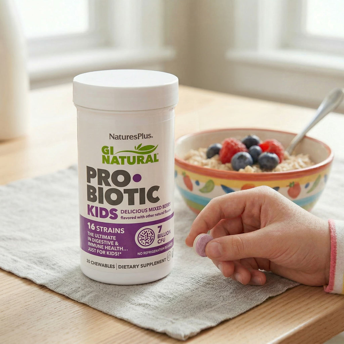 NaturesPlus GI Natural Probiotic Kids Mixed Berry 30 Chewables - view 6