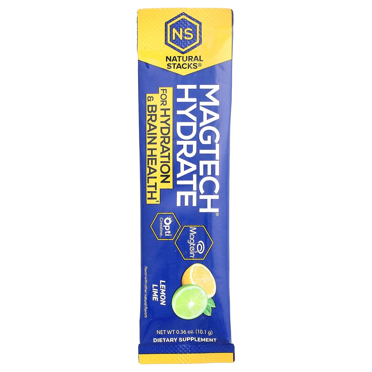 Natural Stacks MagTech Hydrate with Creatine, Lemon Lime, 14 Stick Packs - view 3