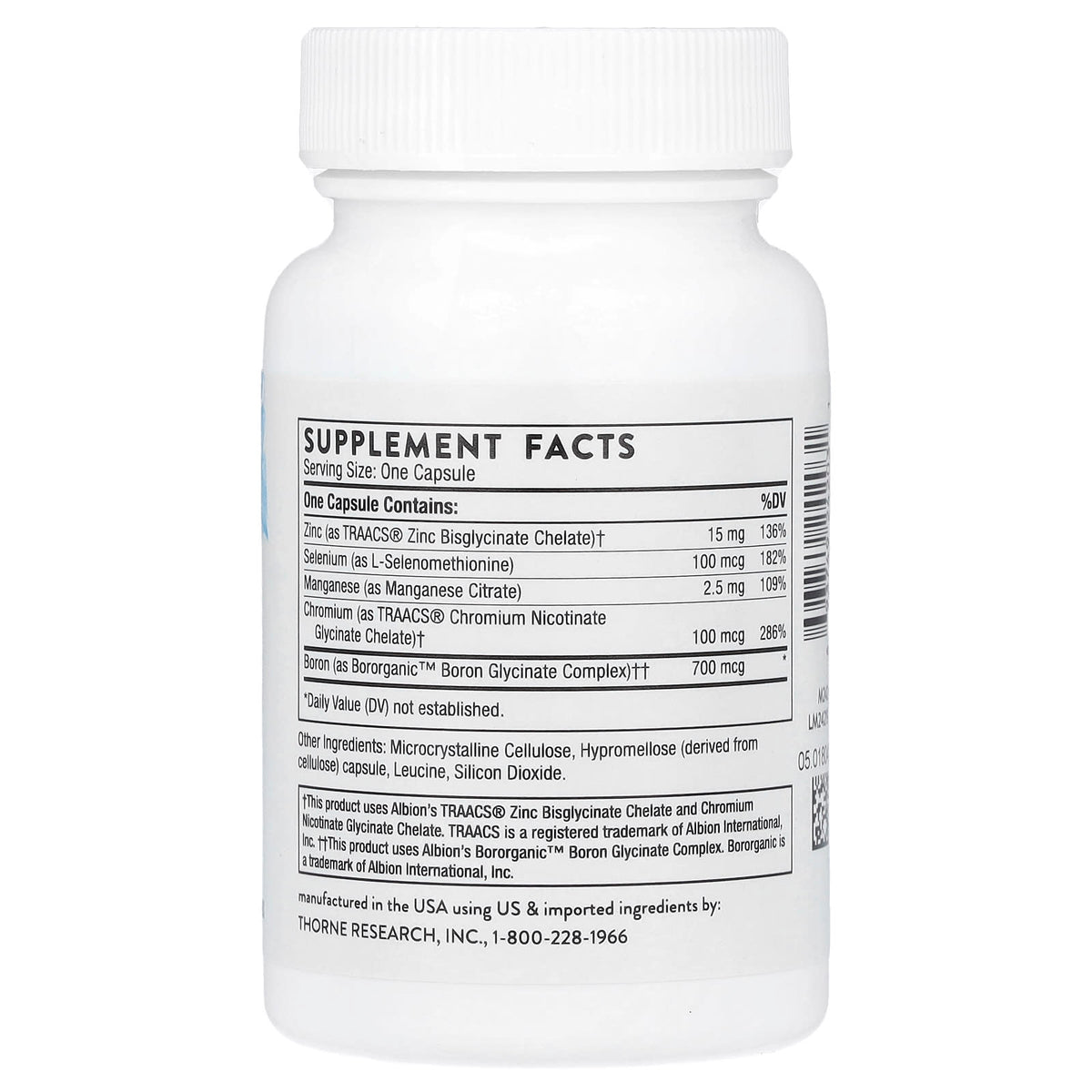 Thorne Trace Minerals, 90 Capsules - view 2