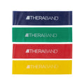 THERABAND Resistance Band Loop Set, 12 Inch, 4 Bands