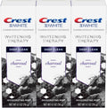 Crest 3D White Whitening Therapy Charcoal Toothpaste 116 g (4.1 oz), Pack of 3