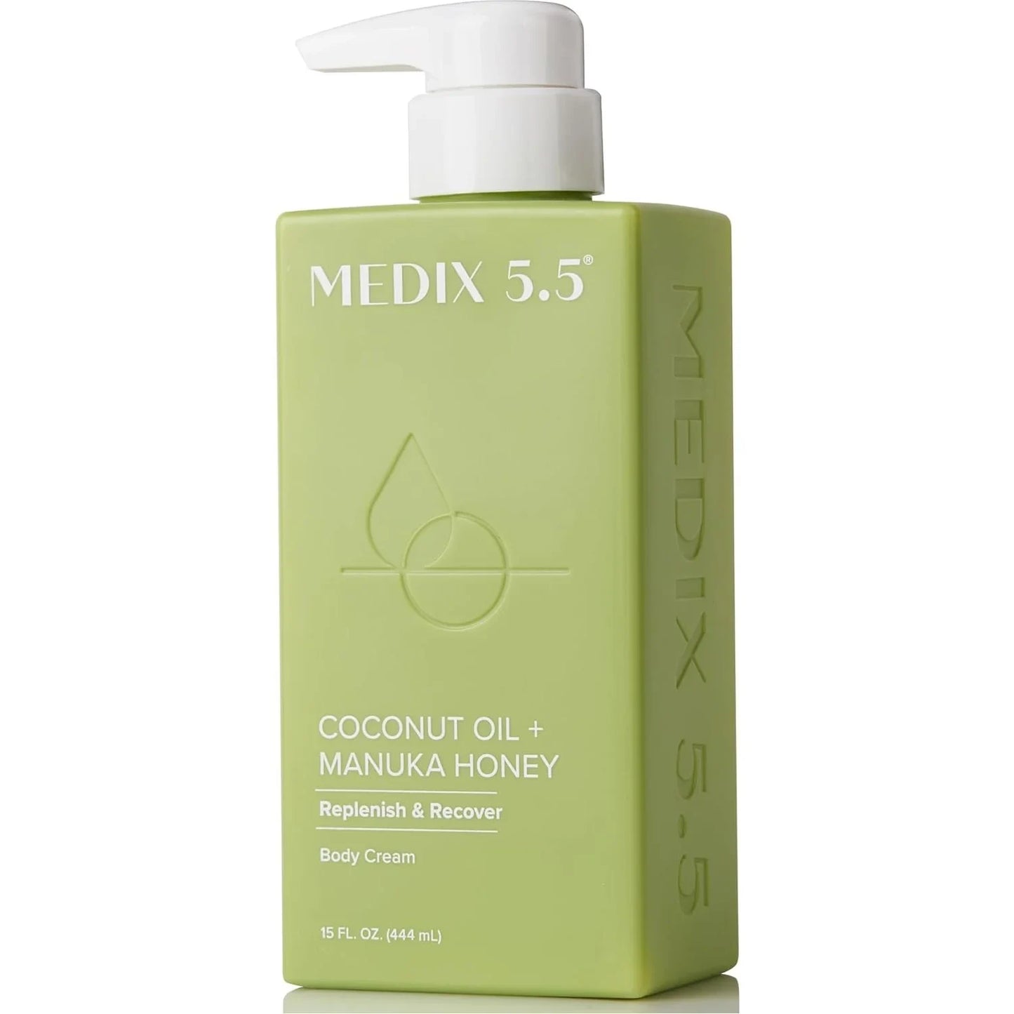 Medix 5.5 Coconut Oil Lotion Skin Care Body & Face Moisturizer Cream, W/Manuka Honey, Vitamin E, & Aloe Vera Helps Visually Repair Dry Skin, Scars, Stretch Marks, & Wrinkles, 444 Ml - USA in UK