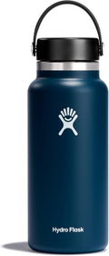 Hydro Flask Wide Mouth Insulated Bottle with Flex Cap, 32 oz, Indigo Blue