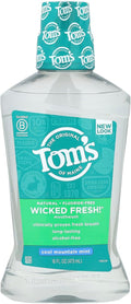 Tom's of Maine Wicked Fresh Mouthwash, Cool Mountain Mint, 473 ml (16 fl oz)