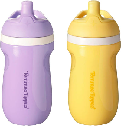 Tommee Tippee Sporty Spout Insulated Toddler Sippy Cup, 1-3 Years, 2 Piece Pack