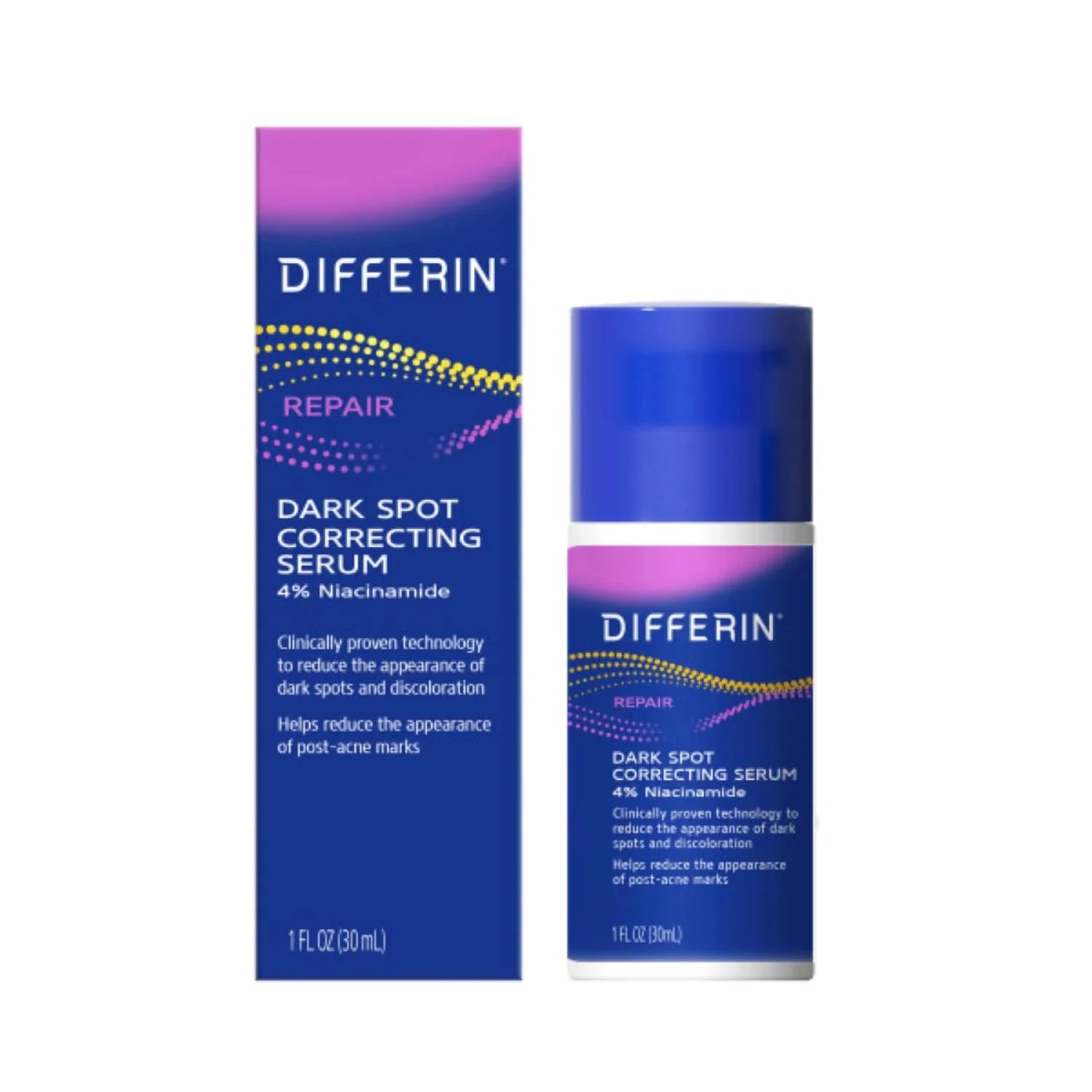 Differin Dark Spot Correcting Face Serum, Dark Spot Correcting Serum by the makers of Differin Gel, Gentle Skin Care for Acne Prone Sensitive Skin, 1 oz (Packaging May Vary) - USA in UK