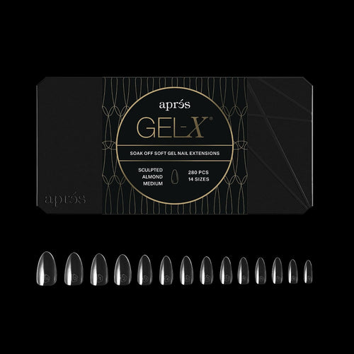 Après Gel-X Sculpted Almond Medium Nail Tips Box, 280 Count