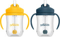 Dr. Brown's Milestones Baby's First Straw Cup, Blue & Yellow, Pack of 2