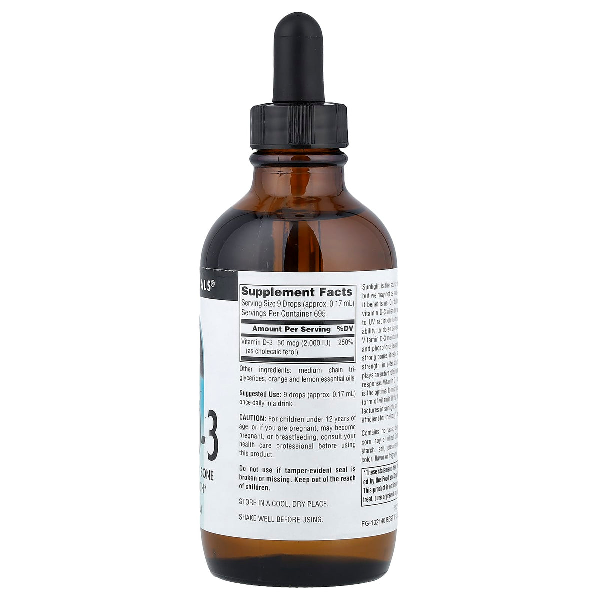 Source Naturals Vitamin D-3 Liquid Drops, 4 fl oz (118 ml) - view 2