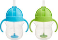 Munchkin Any Angle Sippy Cups for Toddlers, Straw, 2 Pack, Blue/Green